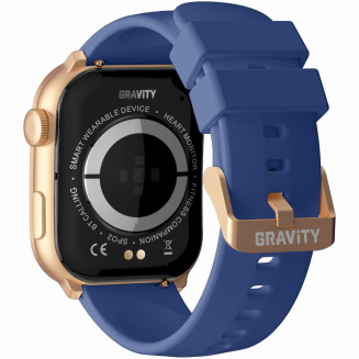 Smartwatch Damski GRAVITY GT28-8 Pasek + Bransoleta Różowe złoto Granatowy - 9
