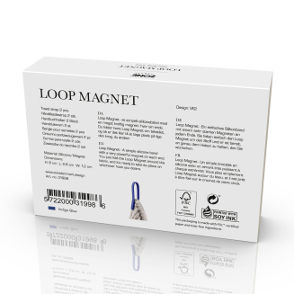 Haczyki ścienne magnetyczne Zone Denmark Loop Indigo blue 2 szt. - 4