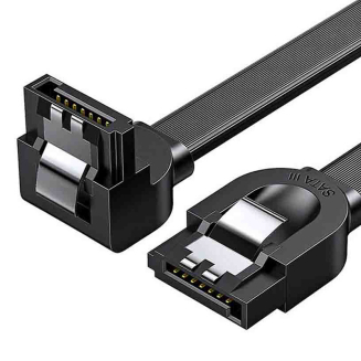 Kabel UGREEN US217 SATA kątowy 0.5m (czarny) - 2