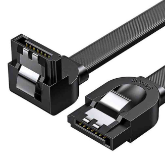 Kabel UGREEN US217 SATA kątowy 0.5m (czarny) - 2