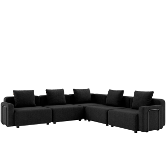 Sofa ogrodowa SACKit Cobana Lounge Corner Sofa Black - 8
