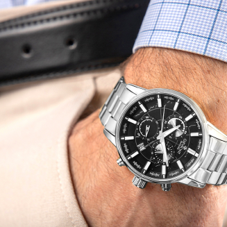Zegarek Męski Giewont Chronograph Sapphire Srebrny GW4580-B2 - 3