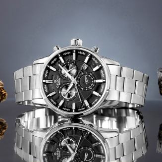 Zegarek Męski Giewont Chronograph Sapphire Srebrny GW4580-B2 - 5