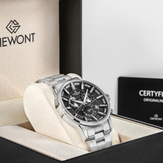 Zegarek Męski Giewont Chronograph Sapphire Srebrny GW4580-B2 - 7
