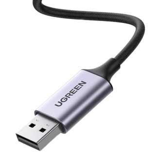 Adapter audio UGREEN CM477, USB do Mini Jack 3.5mm AUX (szary) - 4