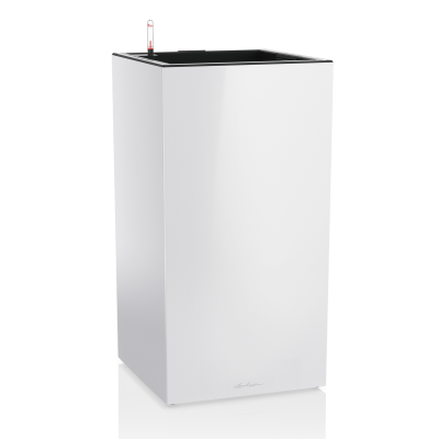 Donica Lechuza Canto Premium 40 LED kolumna biały połysk