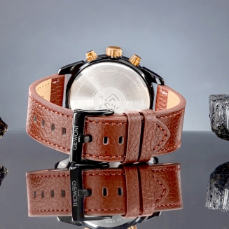 Zegarek Męski Giewont Chronograph Sapphire Czarno Brązowy GW8810-A3 - 7