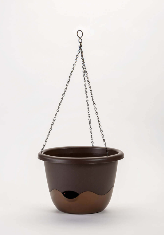 PLASTIA MARETA Donica samonawadniająca okrągła 30 cm brązowy