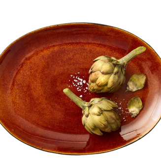 Półmisek owalny Bitz Gastro Black&Amber 45x34 cm - 3