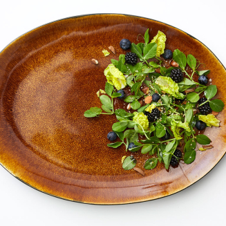 Półmisek owalny Bitz Gastro Black&Amber 45x34 cm - 6