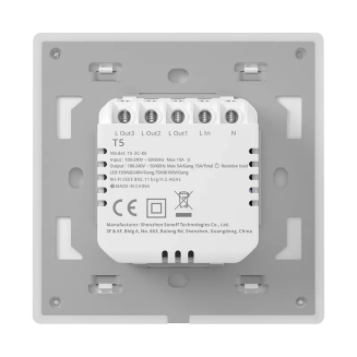  SONOFF TX T5 2C Wi-Fi 2-channel light switch - 4
