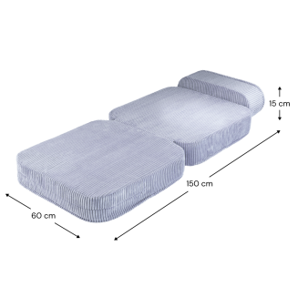  Wigiwama Flip Chair Blueberry Blue Children's Folding Chair - 2