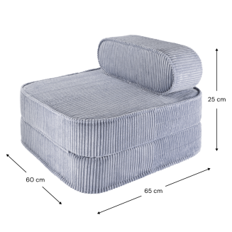  Wigiwama Flip Chair Blueberry Blue Children's Folding Chair - 5