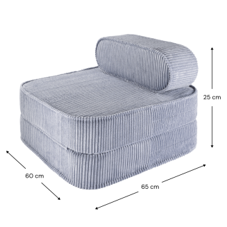 Rozkładany fotel dziecięcy Wigiwama Flip Chair Blueberry Blue - 5