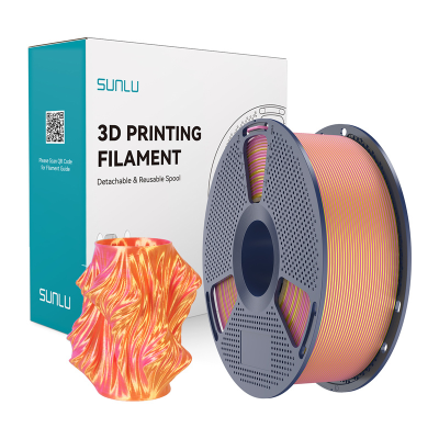  Filament SUNLU PLA+ Silk Dual Color 1.75mm 1kg (rose gold)