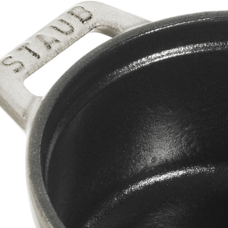 Mini garnek żeliwny okrągły Staub - 250 ml, Biała trufla - 4