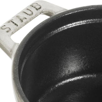 Mini garnek żeliwny okrągły Staub - 250 ml, Biała trufla - 4