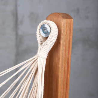  La Siesta Udine Organic Latte hammock chair with stand - 9