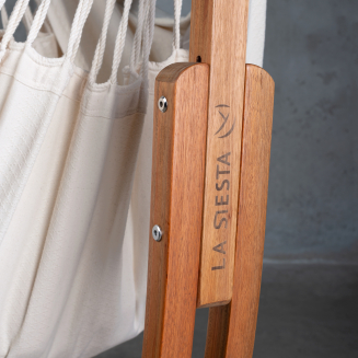  La Siesta Udine Organic Latte hammock chair with stand - 10