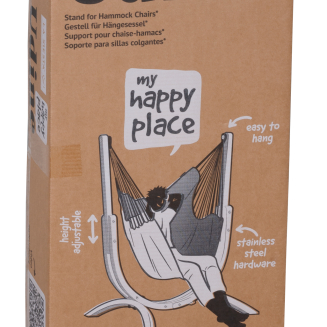  La Siesta Udine Organic Latte hammock chair with stand - 7