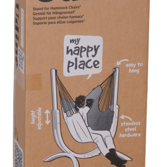 Fotel hamakowy La Siesta Udine Organic Latte ze stojakiem - 13