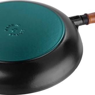 Patelnia żeliwna z drewnianym uchwytem Staub 24 cm - 3