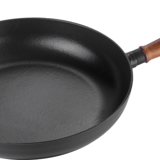  Staub cast iron frying pan with wooden handle - 24 cm - 2