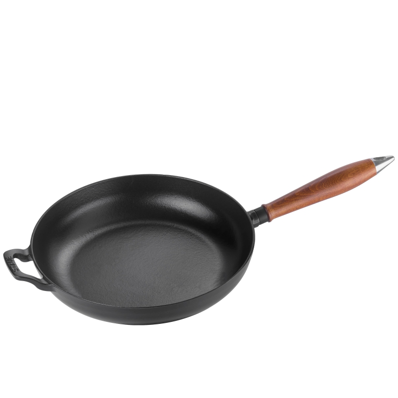  Staub cast iron frying pan with wooden handle - 24 cm