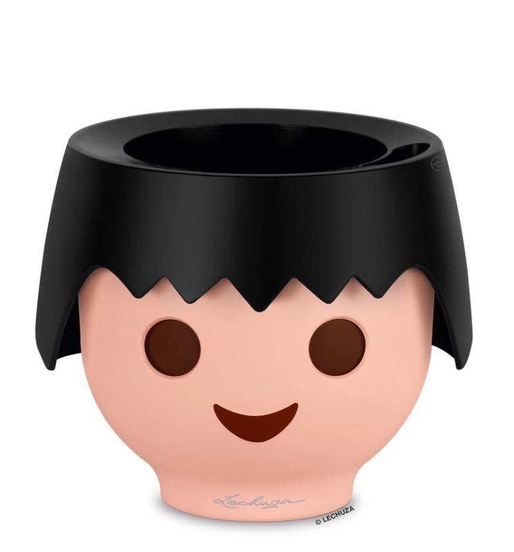  Lechuza Ojo planter, black