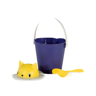 Pojemnik na suchą karmę United Pets Crick niebiesko-żółty - 3