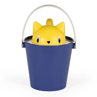 Pojemnik na suchą karmę United Pets Crick niebiesko-żółty