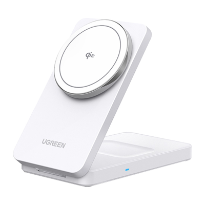  UGREEN W706 15W 2-in-1 wireless charger (white)