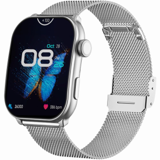 Smartwatch Damski GRAVITY GT28-9 Pasek + Bransoleta Czarno Srebrny - 2