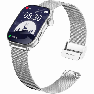 Smartwatch Damski GRAVITY GT28-9 Pasek + Bransoleta Czarno Srebrny - 6