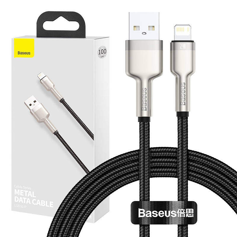 BASEUS Cafule USB-A-Lightning Cable 1m (Black)