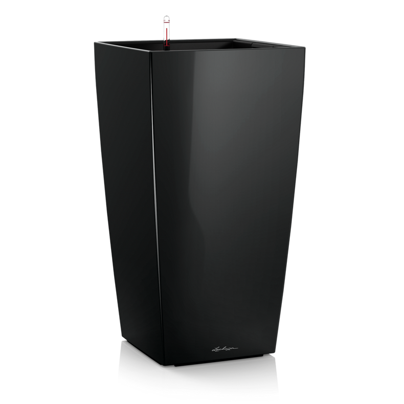 Lechuza Cubico Premium 22 flowerpot | 30 | 40 | 50 gloss black