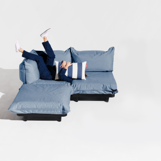 Narożnik ogrodowy Fatboy Paletti Corner Seat Storm Blue - 12