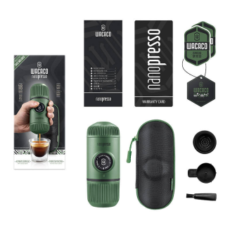 Przenośny ekspres do kawy WACACO Nanopresso Moss Green + Etui - 2
