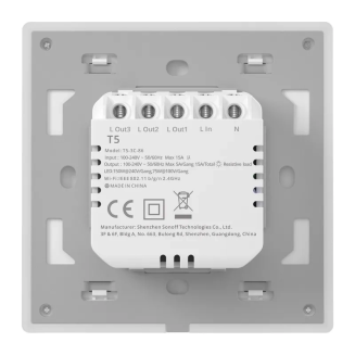 Włącznik światła SONOFF TX T5 3C Wi-Fi 3-kanałowy - 5