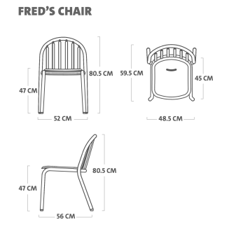 Krzesło ogrodowe Fatboy Fred's Chair Mochaccino - 7