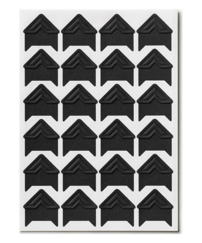 Fotoalbum - Narożniki do montażu zdjęć czarne 48 szt | PRINTWORKS