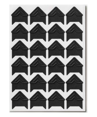 Fotoalbum - Narożniki do montażu zdjęć czarne 48 szt | PRINTWORKS