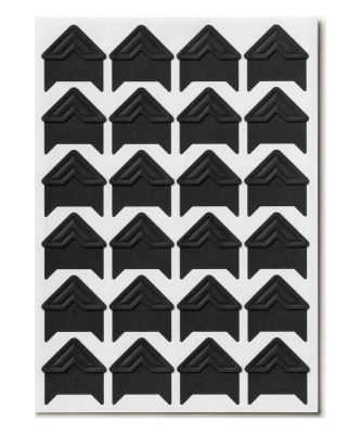 Fotoalbum - Narożniki do montażu zdjęć czarne 48 szt | PRINTWORKS