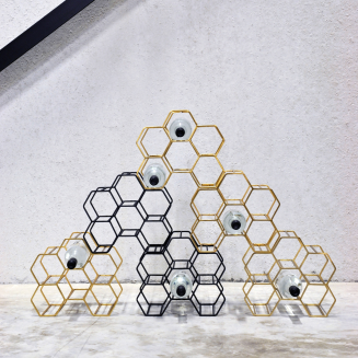 Stojak na wino XLBoom Pico Brass - 3