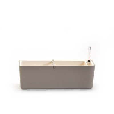 Donica samo-nawadniająca prostokątna Urbalive Berberis jasnoszary 60x20 cm