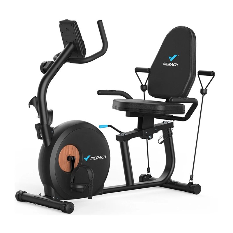 Rower treningowy poziomy MERACH MR-S23B1-EU (czarny)