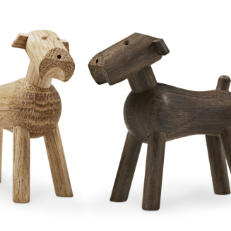 Figurka drewniana Kay Bojesen Dog Tim smoked oak - 6