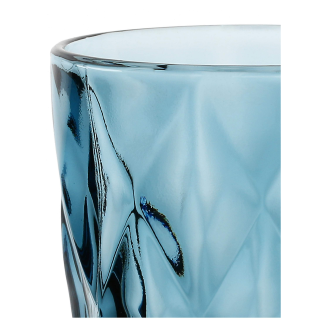 Zestaw 6 szklanek Rose&Tulipani Diamond Niebieski 270 ml - 3