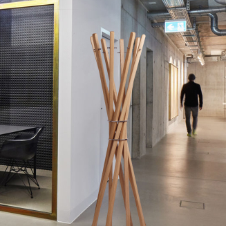  Keilbach Marilyn oak standing clothes rack - 3