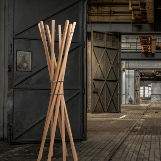  Keilbach Marilyn oak standing clothes rack - 4